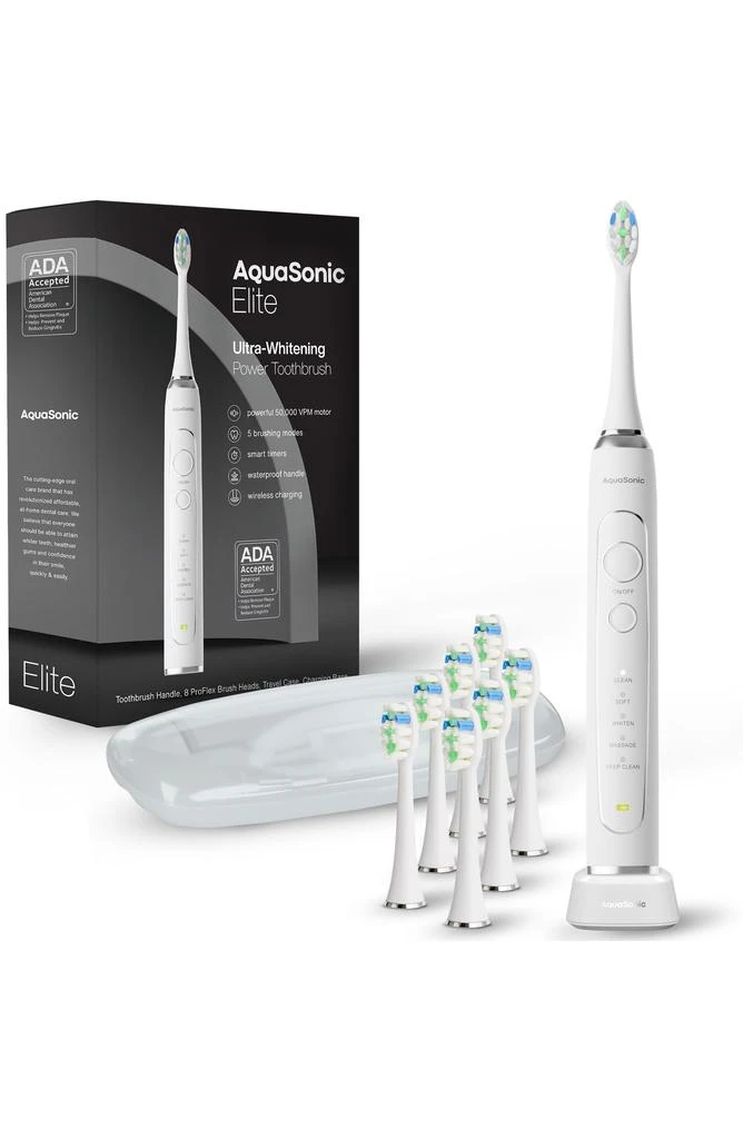 AquaSonic Elite Ultra-Whitening Power Toothbrush 8