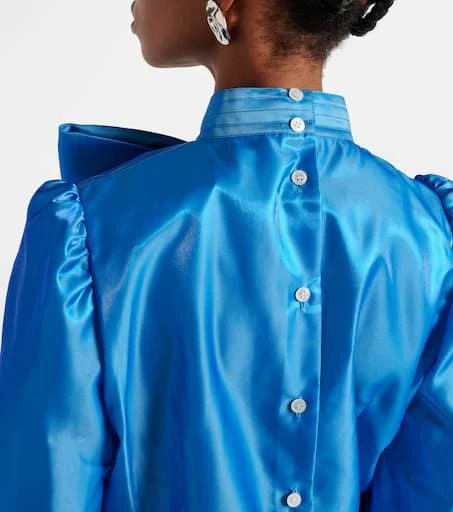 Noir Kei Ninomiya Bow-detail satin blouse 6
