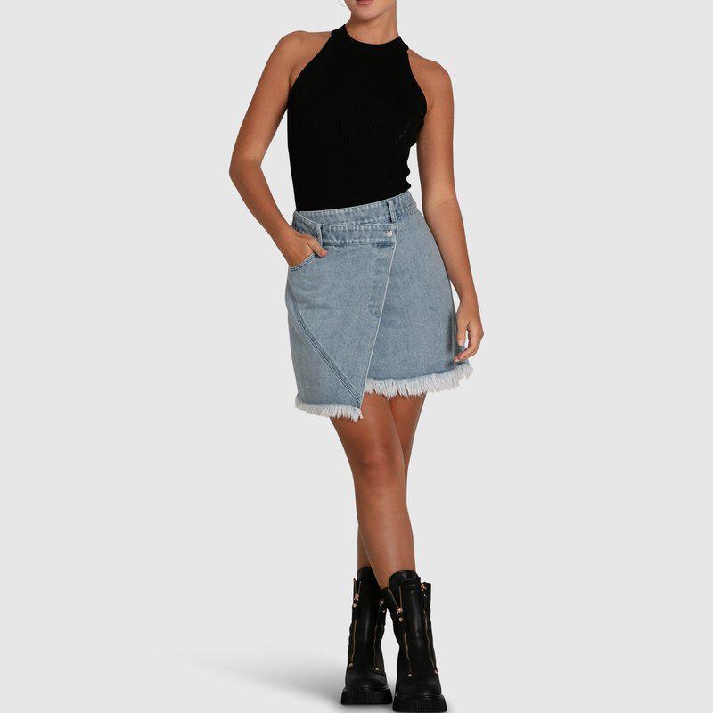 Belle & Bloom Dance With Me Denim Mini Skirt