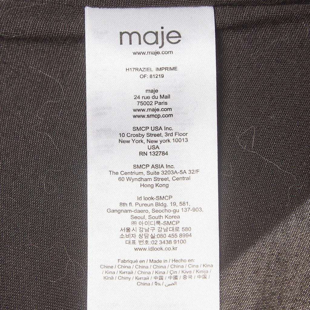 Maje Maje Blue Raziel Leopard Pattern Fil-Coupe Jacquard Dress M 5