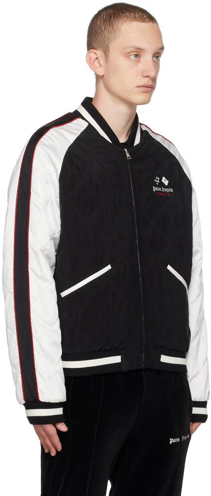 Palm Angels Black MoneyGram Haas F1 Edition 'Racing' Souvenir Bomber Jacket 2