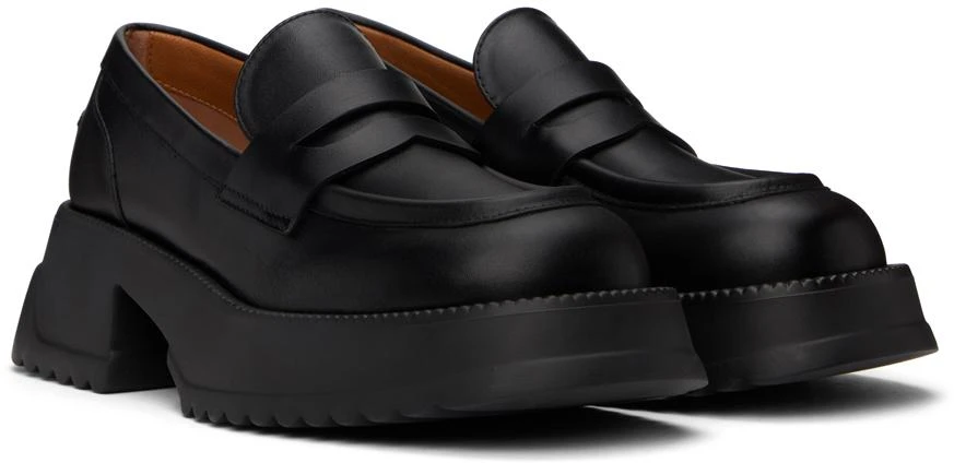 Marni Black Leather Platform Sole Loafers 4