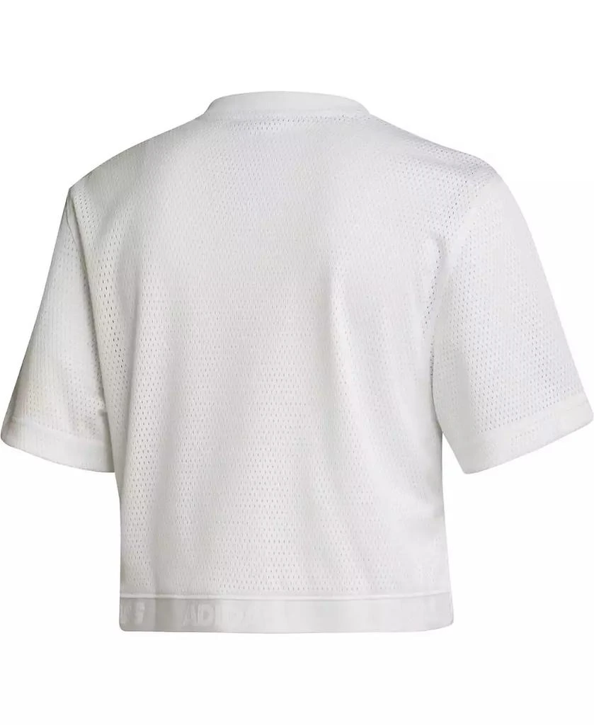 Adidas Women's White Arizona State Sun Devils V-Neck Cropped Jersey 2