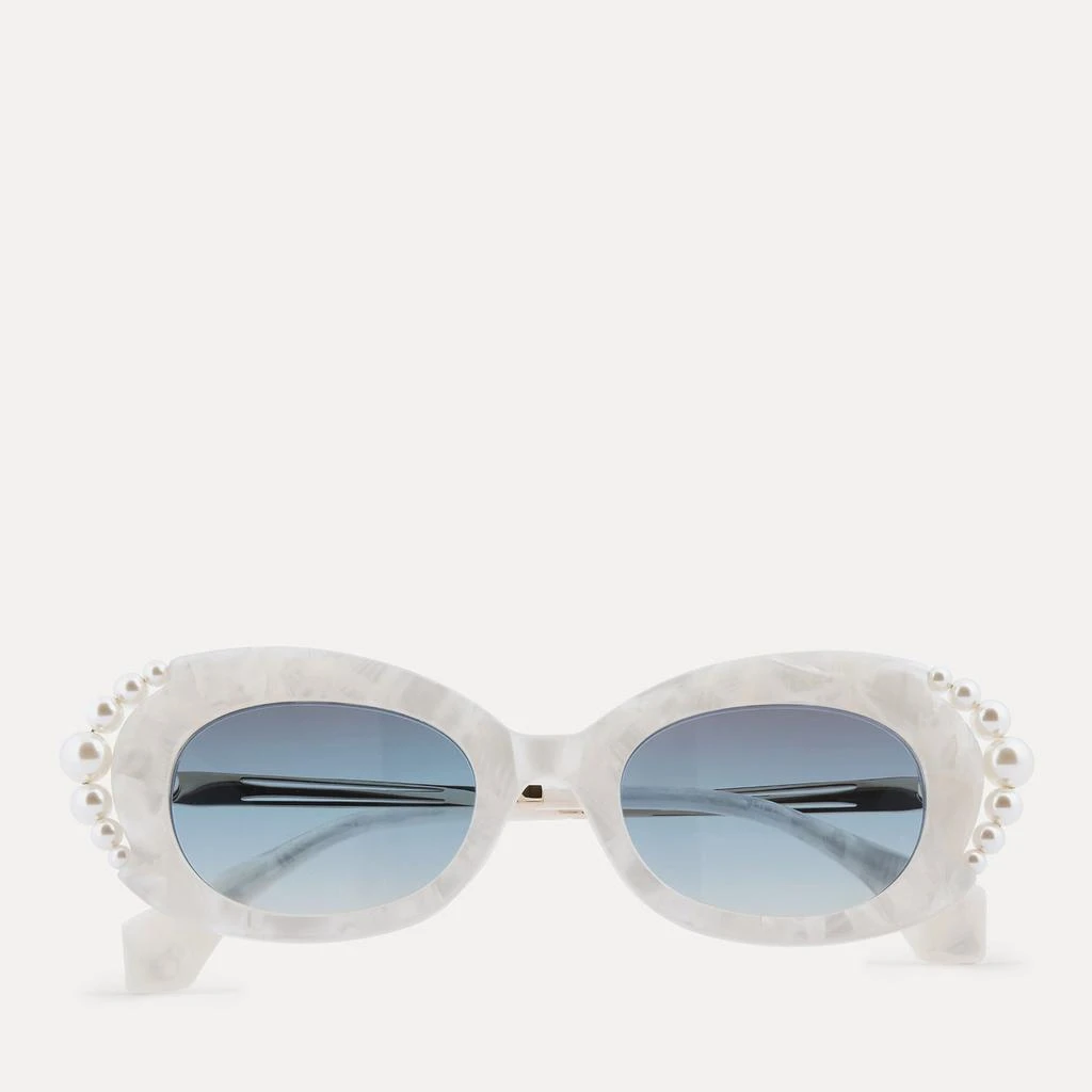 Vivienne Westwood Vivienne Westwood Acetate Swarovski Pearl Cat-Eye Sunglasses 1