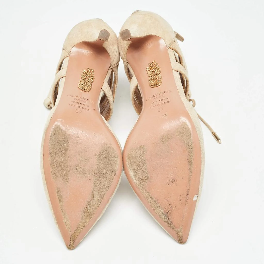 Aquazzura Aquazzura Beige Suede Belgravia Pumps Size 37 6