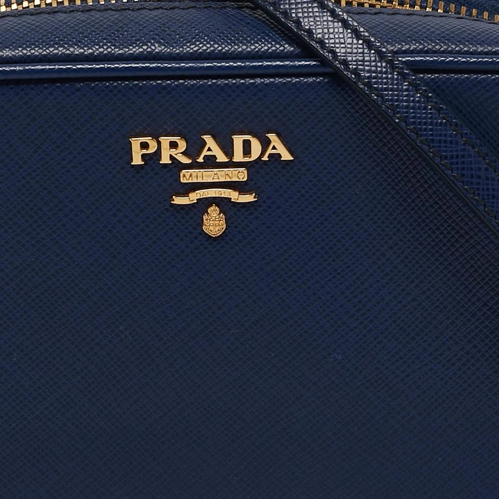 Prada Prada Navy Blue Saffiano Lux Leather Mini Camera Crossbody Bag 5
