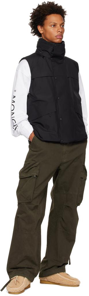 Moncler 4 Moncler HYKE Black Vanil Down Vest - Gilets - Save