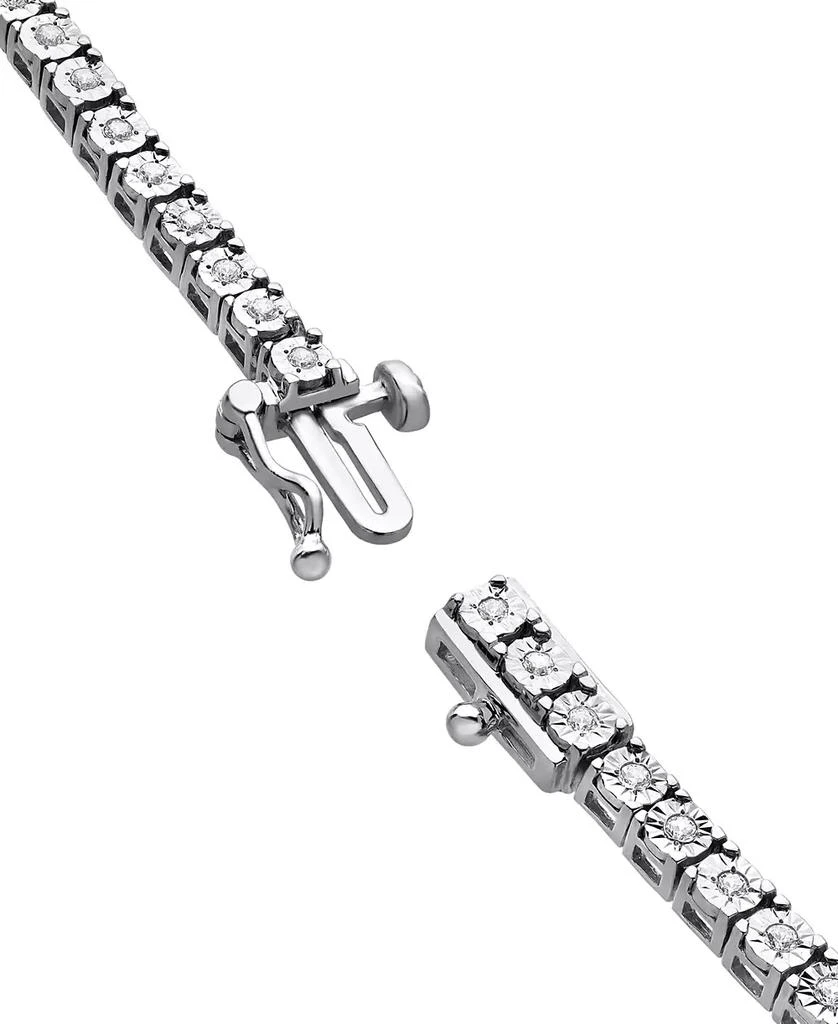 Macy's Men's Diamond 24" Tennis Necklace (2 ct. t.w.) in Sterling Silver 5
