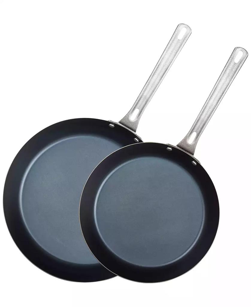 VIKING 2-Pc. 10" & 12" Blue Carbon Steel Fry Pan Set