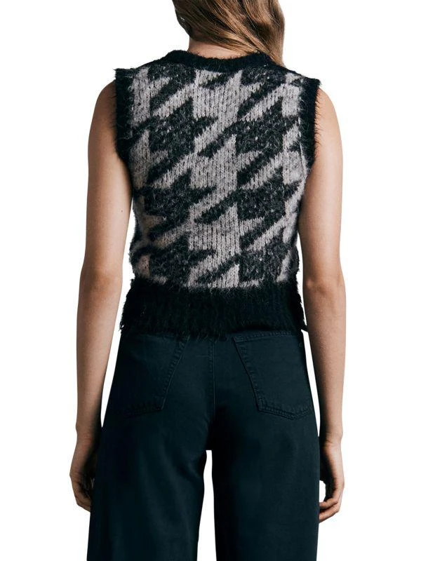 Rag & Bone Edith Houndstooth Sweater Vest 2