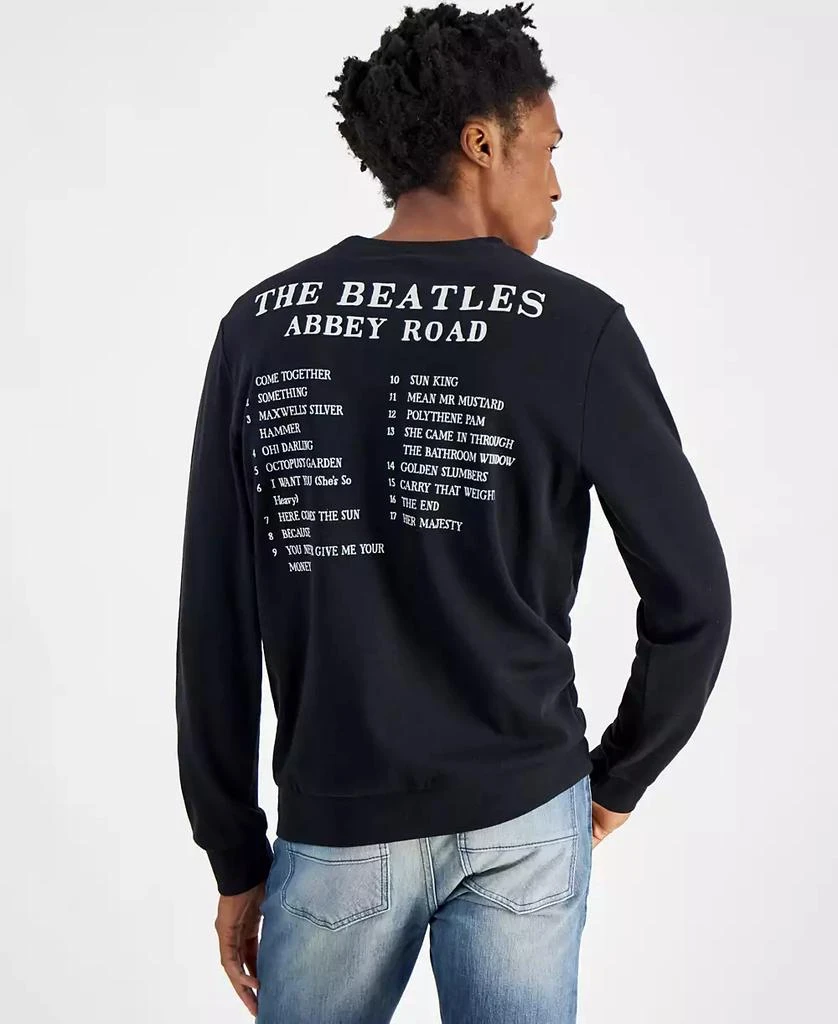 Hybrid Men's The Beatles Abbey Road Regular-Fit Printed Fleece Sweatshirt 2