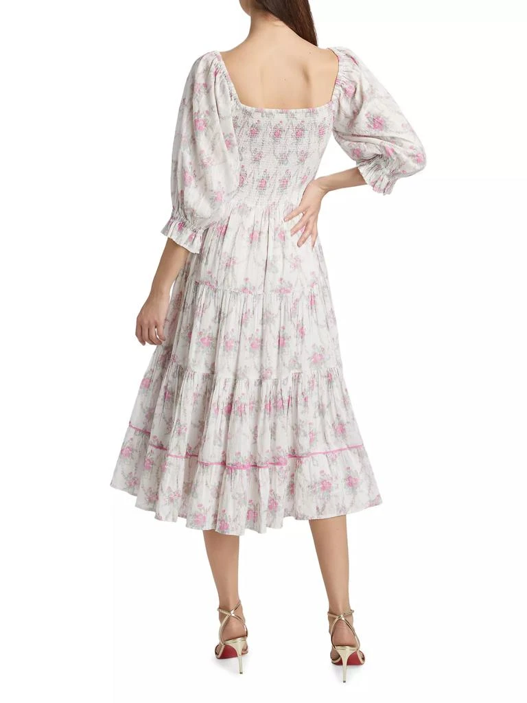 LOVESHACKFANCY Victorian Rigby Floral Dress 5