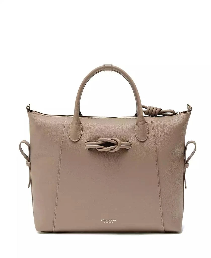 Esin Akan Wimbledon Large Leather Backpack Tote 5