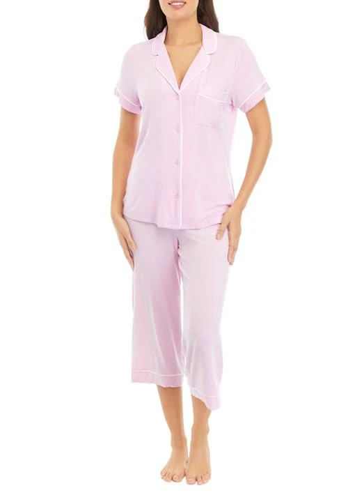 Wonderly Womens Woven Pajama Set 1