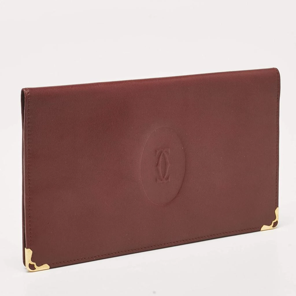 Cartier Cartier Burgundy Leather Must de Cartier Bifold Long Wallet 3