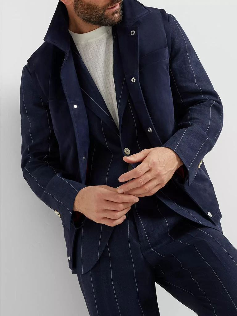 Brunello Cucinelli Suede Vest with Thermore Padding 5