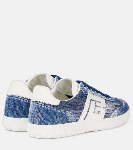 Balmain Swan denim sneakers 2