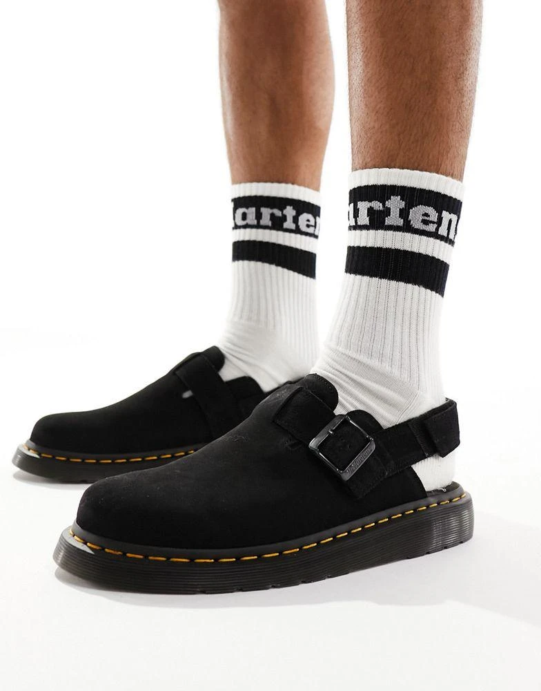 Dr. Martens Dr Martens unisex Jorge II mules in black suede 1