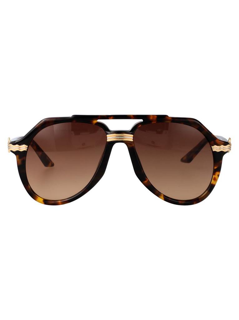 サングラス Casablanca Cat Eye Sunglasses in Brown Acetate Sunglasses sale. Oversized Cat Eye Acetate Sunglasses, Brown