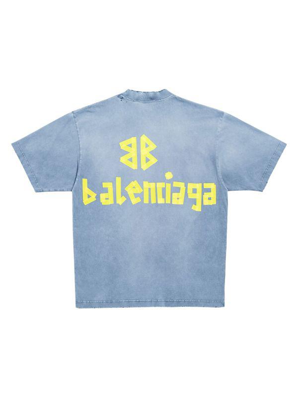 Balenciaga Logo Drop Shoulder T-Shirt