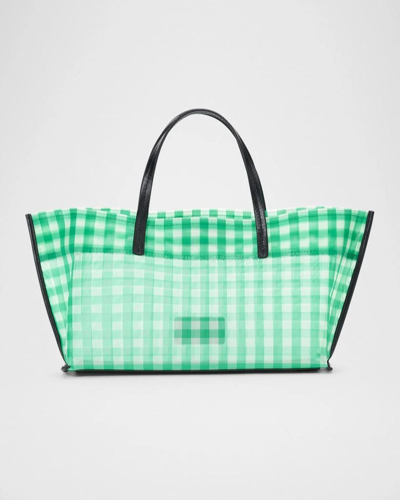 Staud Christos Mini Plaid Mesh Tote Bag 1