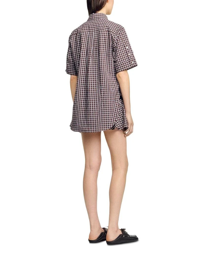 Sandro Oversized Check Shirt 3