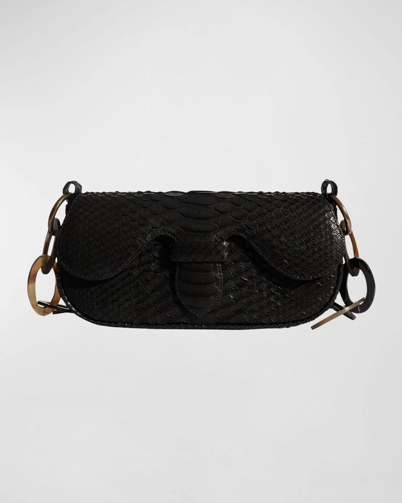 ADRIANA CASTRO Alicia Mini Python Shoulder Bag 1