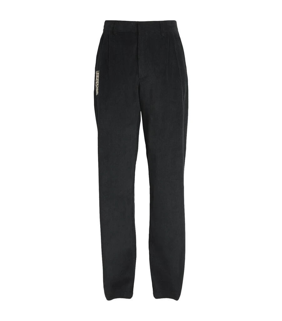 Enfants Riches Deprimes Corduroy Patch-Detail Trousers 1