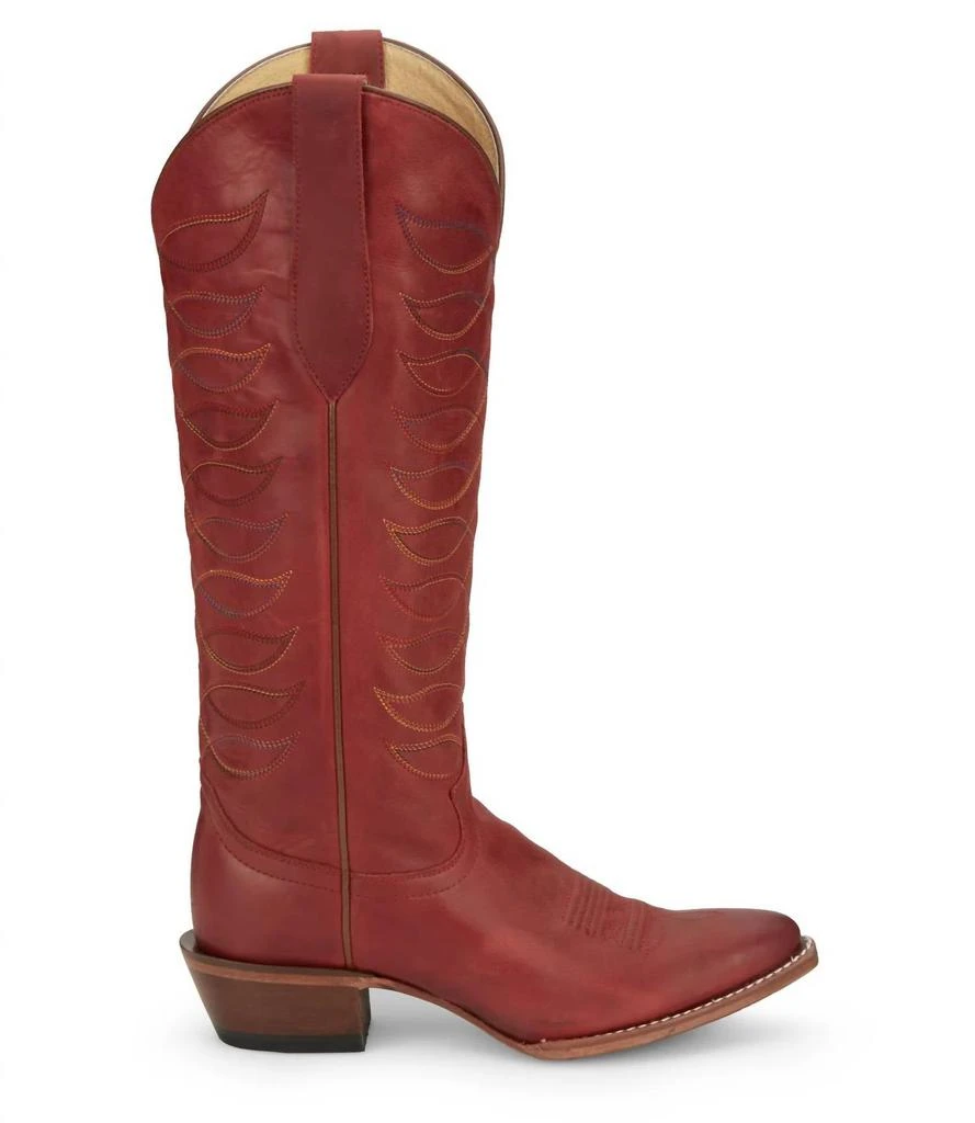 Justin Women's Whitley Western Boots - B/medium Width In Red 3
