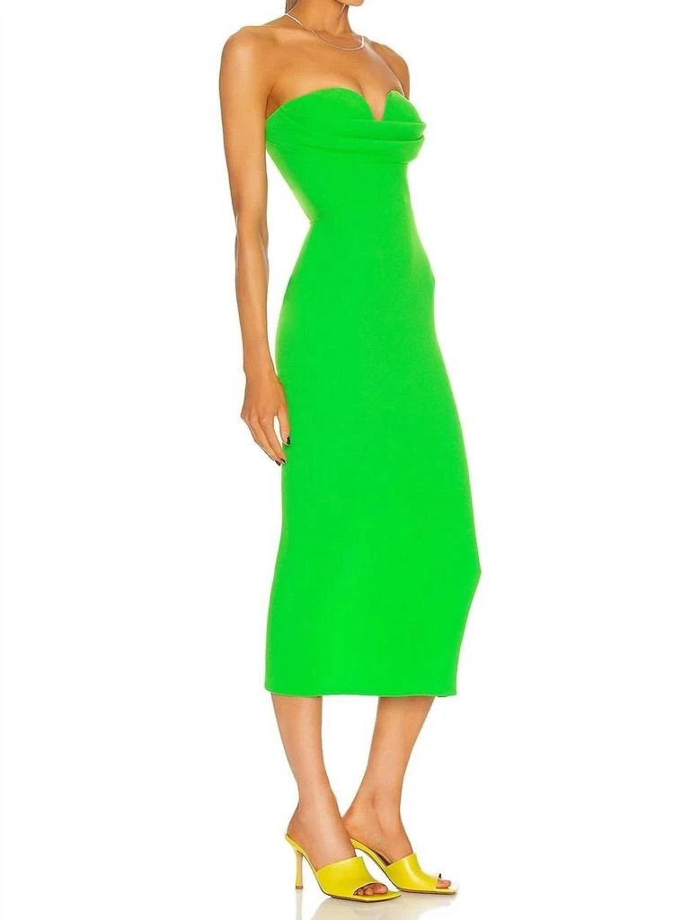 green emerald velvet dress Alex Perry Neon Green Dress with Panel Detailing FR 38 (UK 10)  Sellier