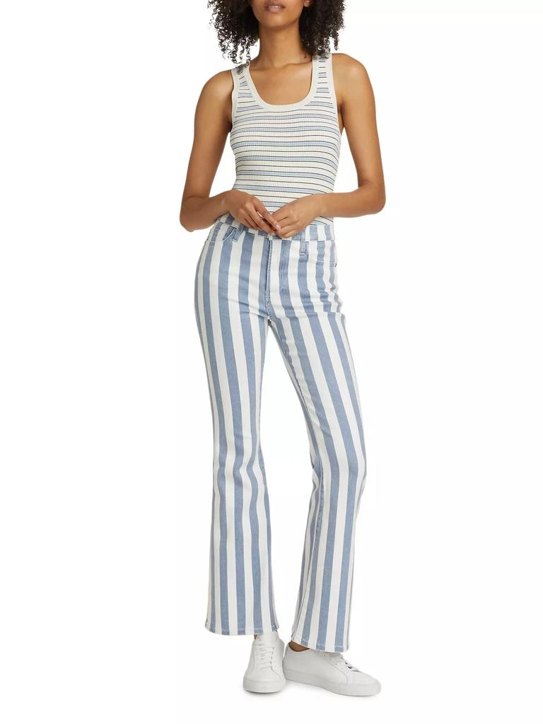 FRAME Le Easy Flare Striped Jeans 2