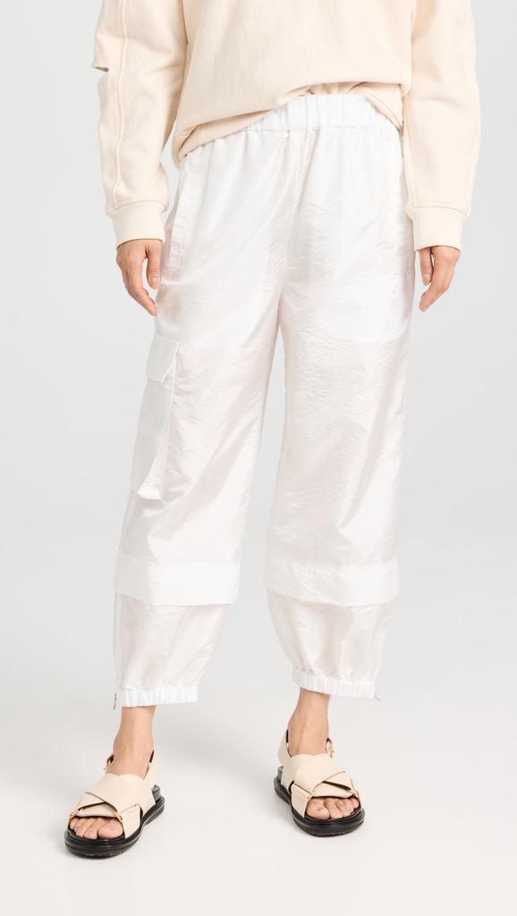 Tibi Crispy Nylon Pull On Joggers