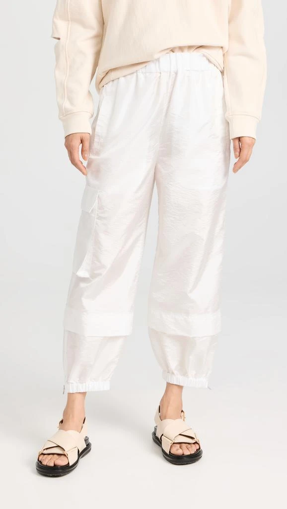 Tibi Crispy Nylon Pull On Joggers 1