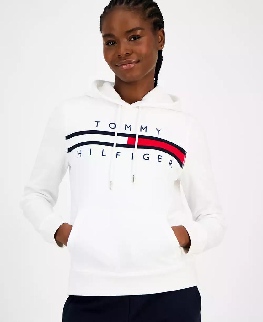 Tommy Hilfiger Women's Embroidered Logo Hooded Sweatshirt
