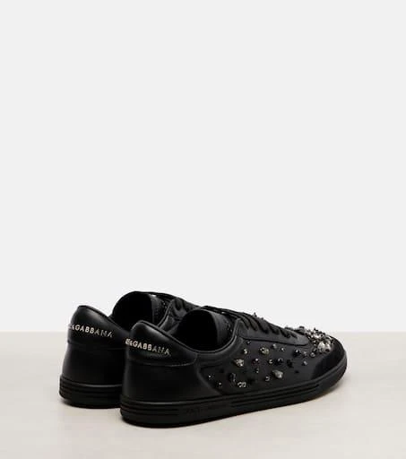 Dolce 
Gabbana Saint Tropez Light embellished leather sneakers 2