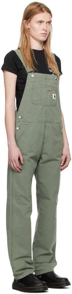 Carhartt WIP Green Bib Overalls 2