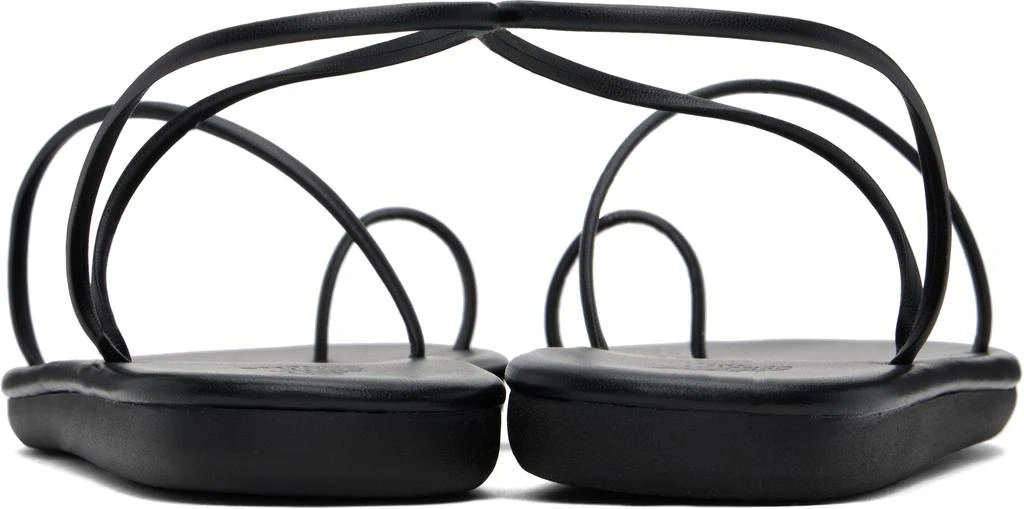 ANCIENT GREEK SANDALS Black Kansiz Sandals 2