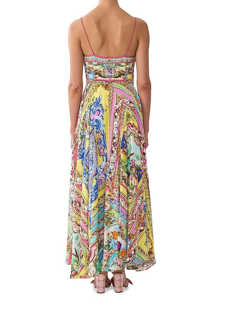 Shop Spirit of Santa Maria Tie-Front Silk Maxi Dress on Sale at BeyondStyle   Get 50% Off Spirit of Santa Maria Tie-Front Silk Maxi Dress with  Limited-Time Flash Deals, Exclusive Discounts, and