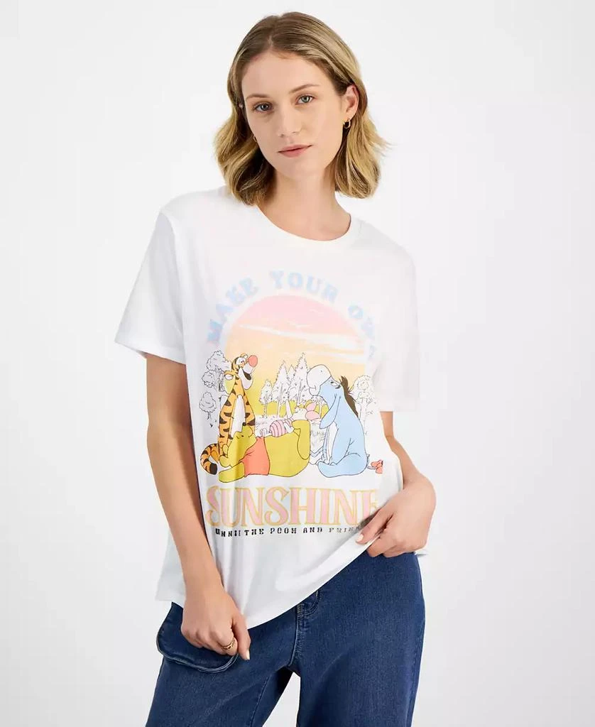 Disney Juniors' Winnie The Pooh Paradise Crewneck T-Shirt 1