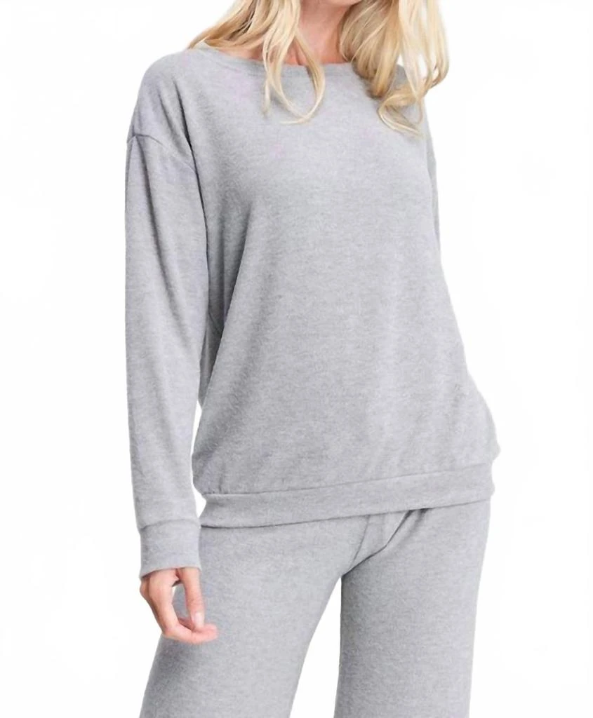 Phil Love Solid Loungewear Set In Heather Grey 2