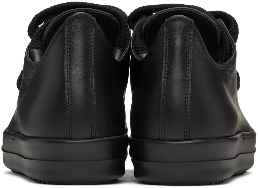 Rick Owens Black Jumbo Laced Low Sneakers 2