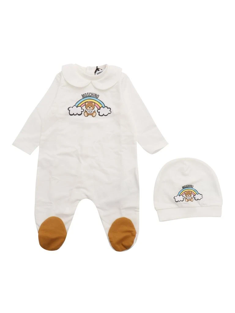 Moschino Moschino Kids Teddy Bear Fleece Babygrow 1