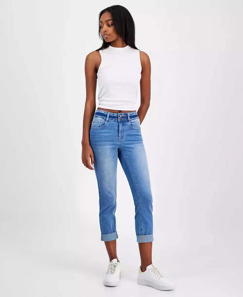 Dollhouse Juniors' Cropped Cuffed Skinny Jeans 1