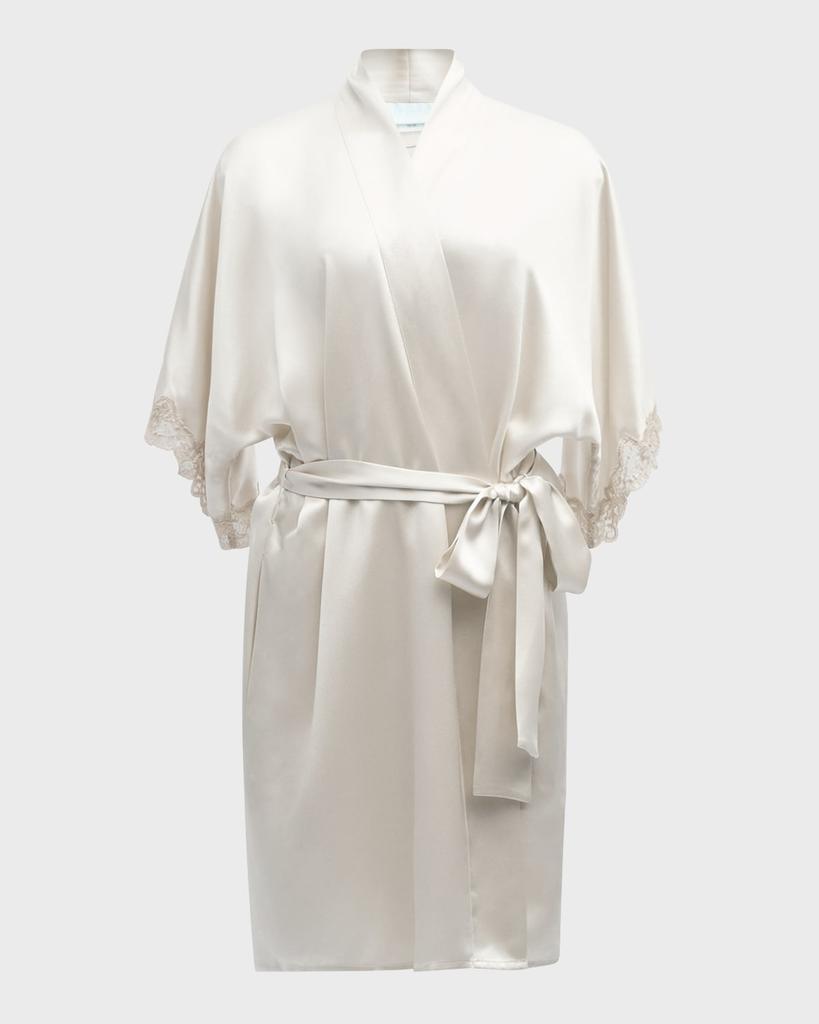 Christine Lingerie Bijoux Short Silk Robe