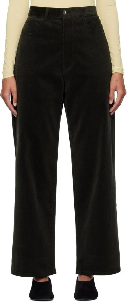 AURALEE Brown Finx Corduroy Trousers 1
