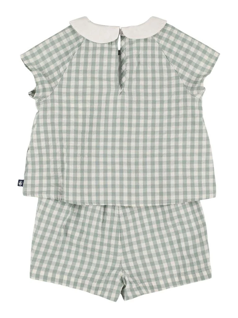 PETIT BATEAU Cotton Poplin Shirt & Shorts 3