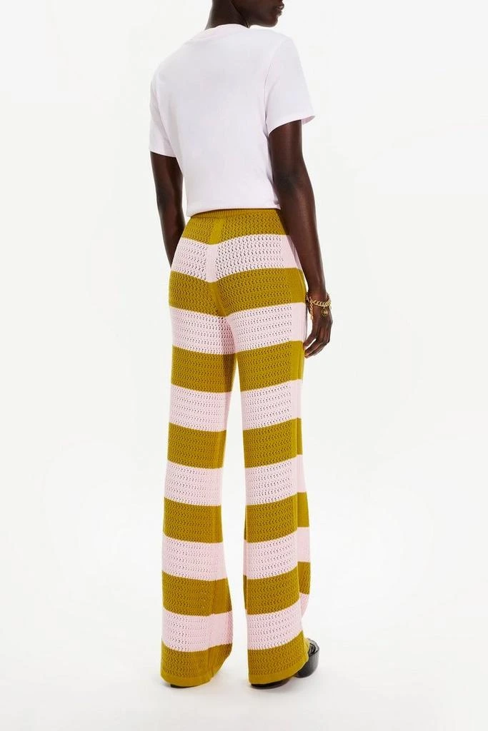 SONIA RYKIEL Pantalon - Raye Baby Pink Et Kaki - Femme 4