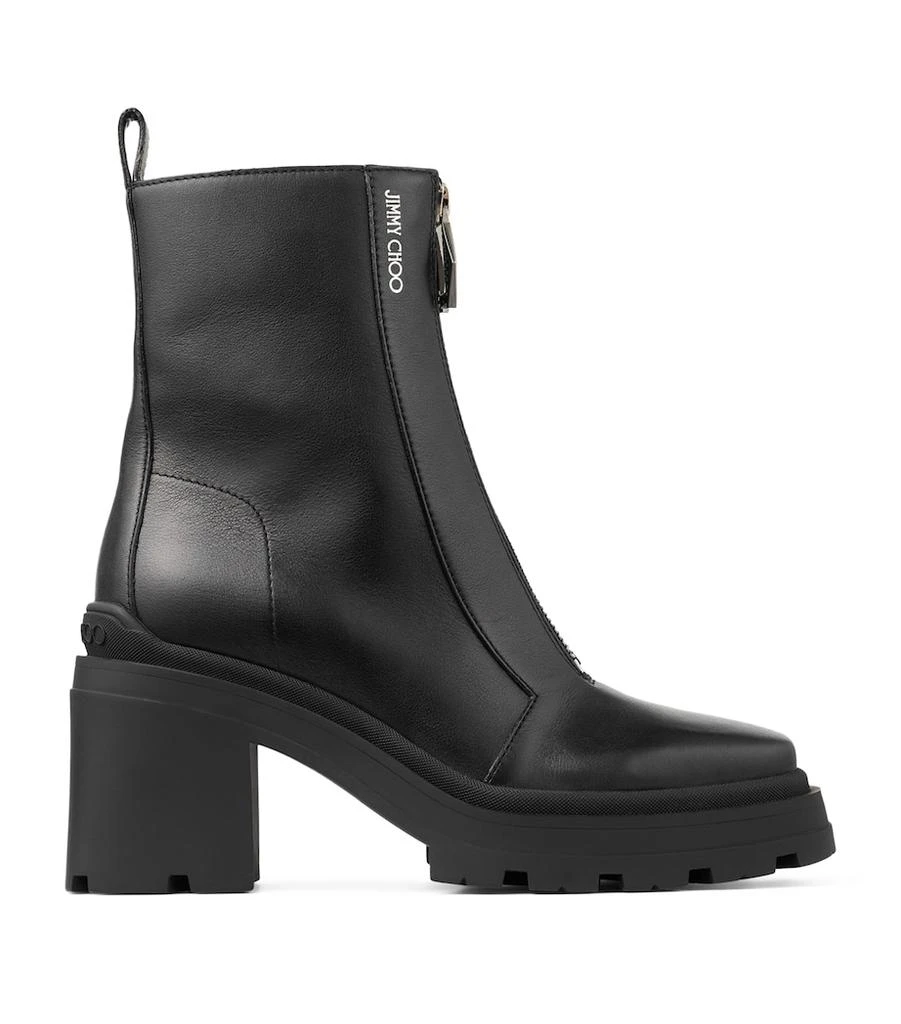 Jimmy Choo Eugenie 80 Leather Ankle Boots 1