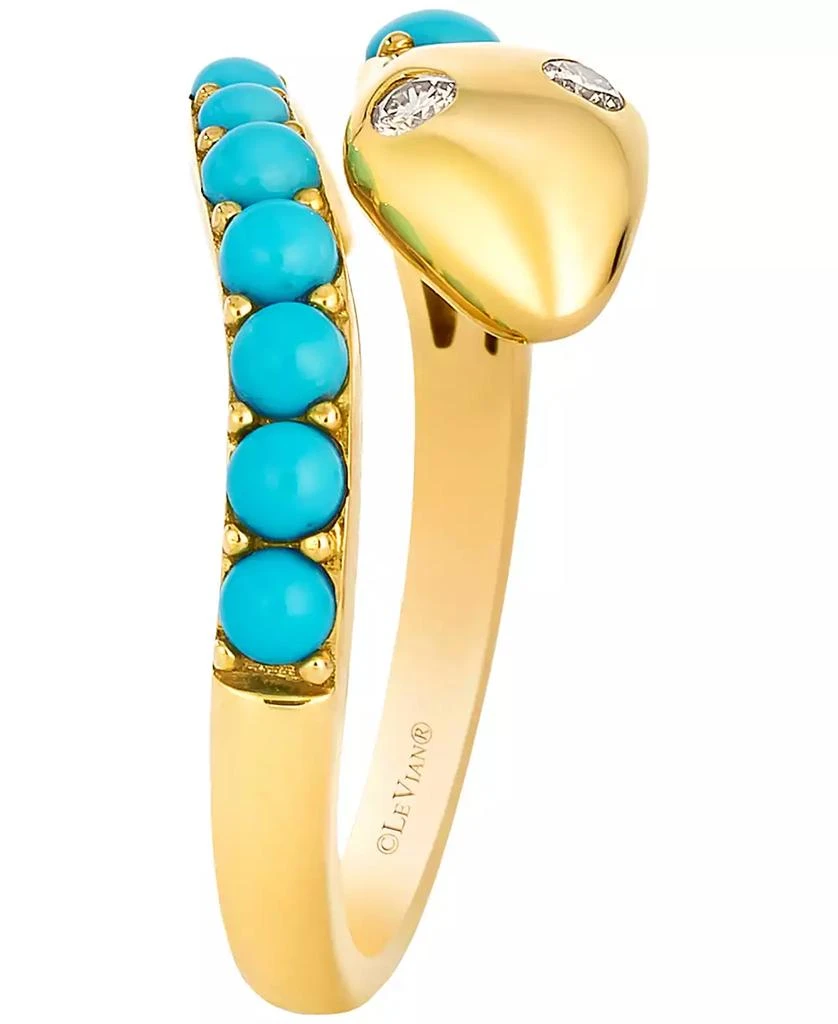 Le Vian Turquoise (3/4 ct. t.w.) 
Nude Diamond (2/25 ct. t.w.) Ring in 14k Honey Gold 3