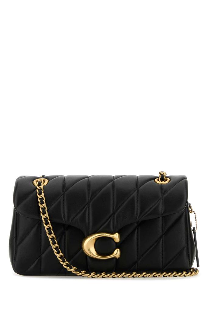Coach BLACK LEATHER TABBY 26 SHOULDER BAG